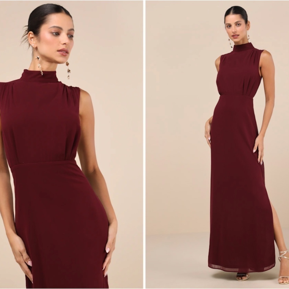 LULU's Elegant Sophisticated Special Event Wedding Bridesmaid Flowy Chiffon